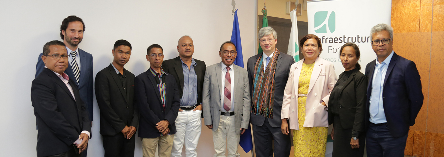 Presidente do Grupo IP com a Delegação do Ministério das Obras Públicas de Timor-Leste