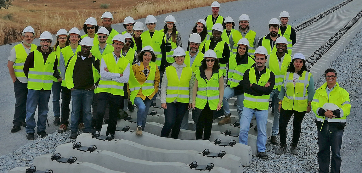 Visita dos alunos do ISEL aos trabalhos da nova Linha de Évora - Foto 3