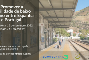 Webinar Promover a Mobilidade de Baixo Carbono entre Portugal e Espanha
