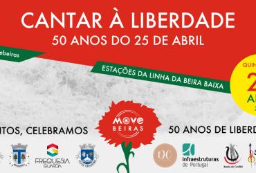 Música e cravos na Linha da Beira Baixa entre Tortosendo e a Guarda