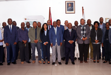 Fotografia da sessão do workshop com o Ministério das Obras Públicas de Moçambiqu: fotografia 1