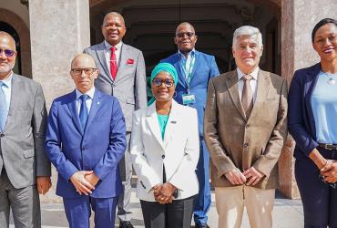 Imagem 1 - Grupo em frente à Estação Central de Maputo